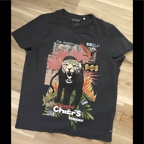 Guess Tiger Graphic Tee XL - Picture 1 of 5
